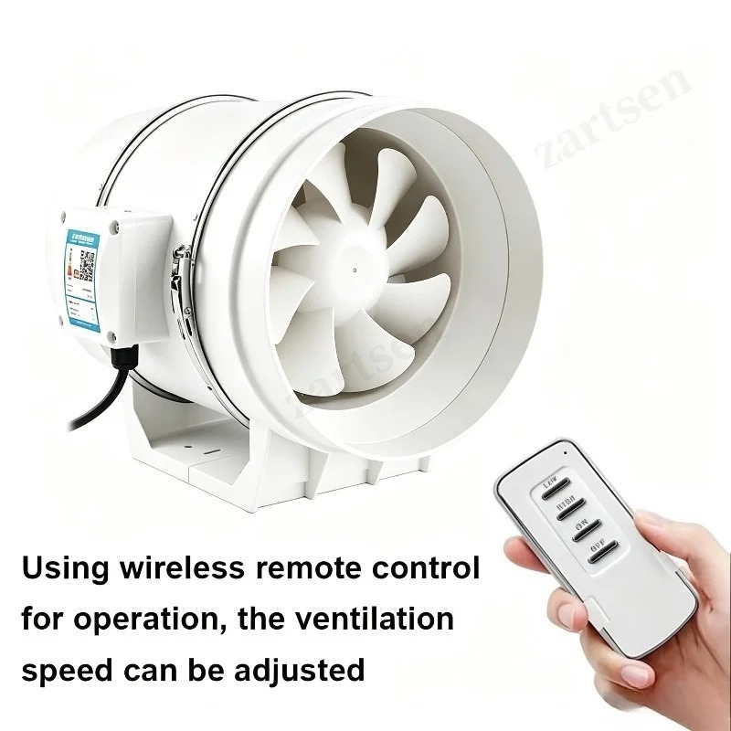Commercial Kitchen Ventilation - 4Inch Two Speed Remote Control Exhaust