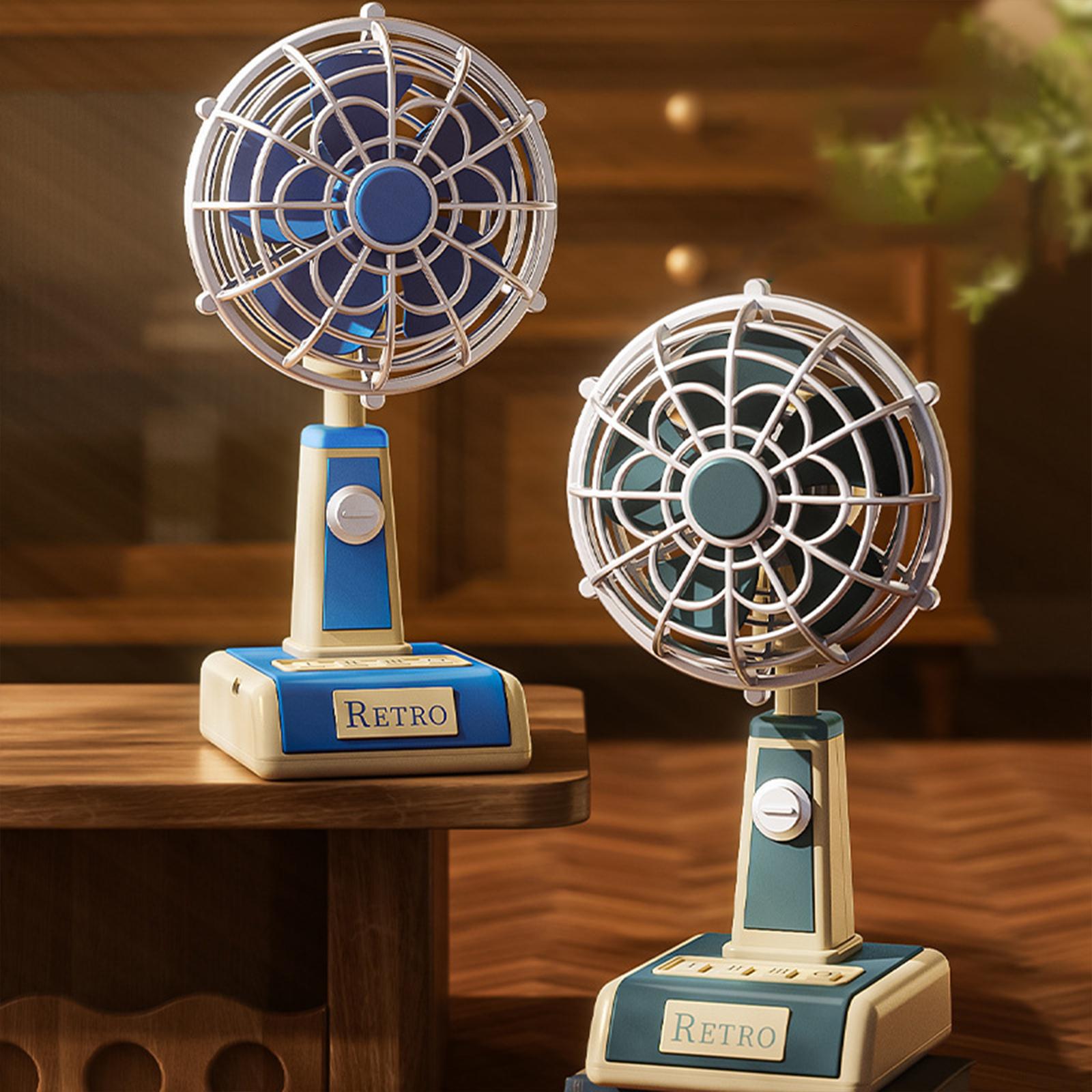 Commercial Kitchen Ventilation - Desk Fan Quiet Portable Tabletop Vintage