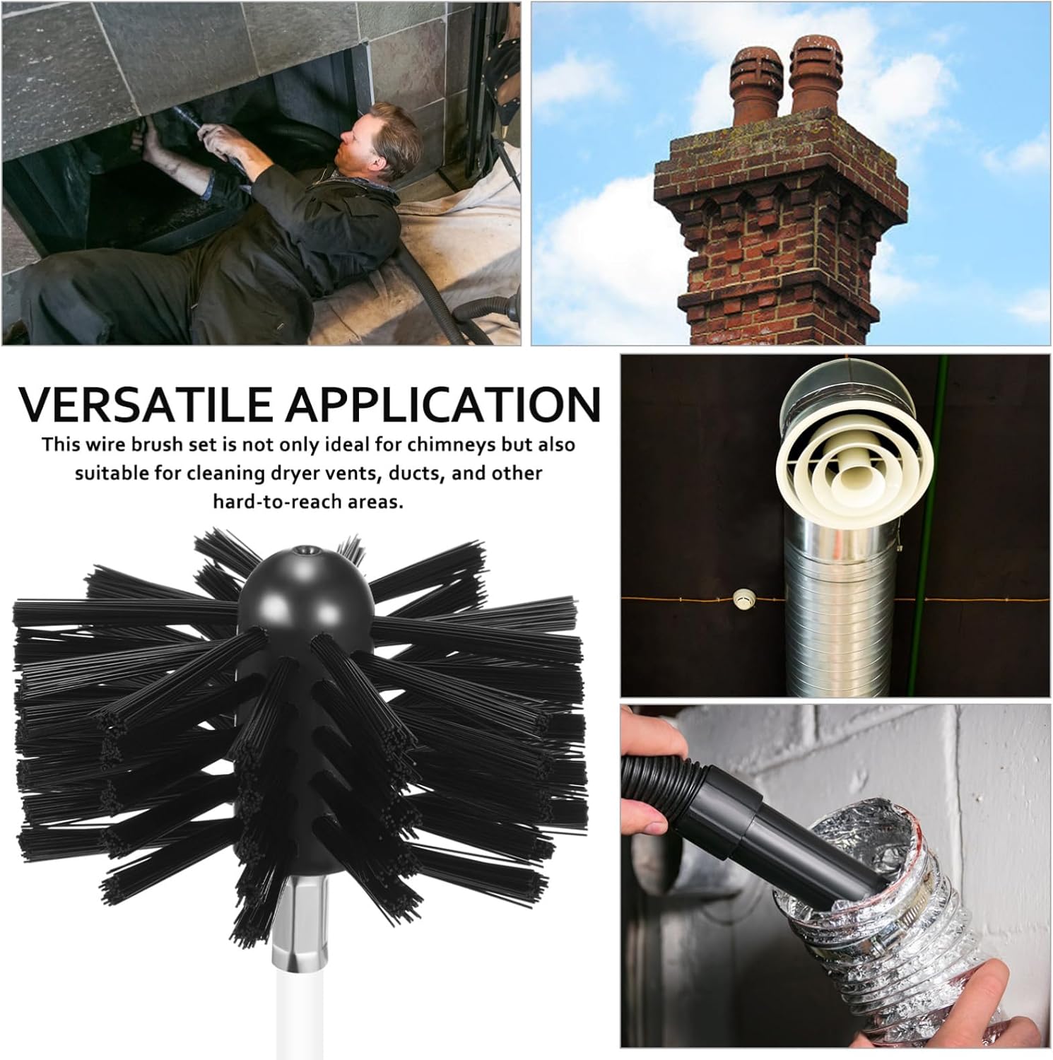 Flexible Chimney Brush Kit wit - Commercial Kitchen Ventilation review and price