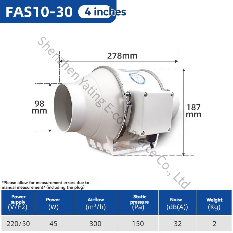 4inch Commercial Exhaust Fan P - Commercial Kitchen Ventilation review and price