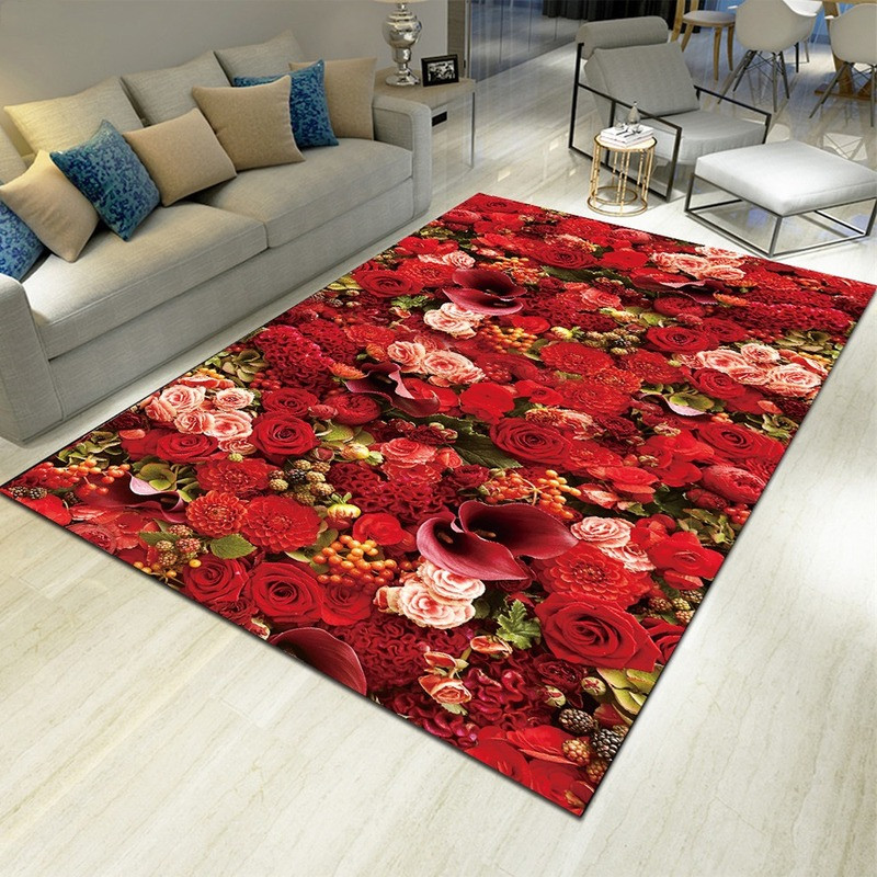 Landscape Floral Print Carpet  - Commercial Kitchen Non Slip Flooring review and price