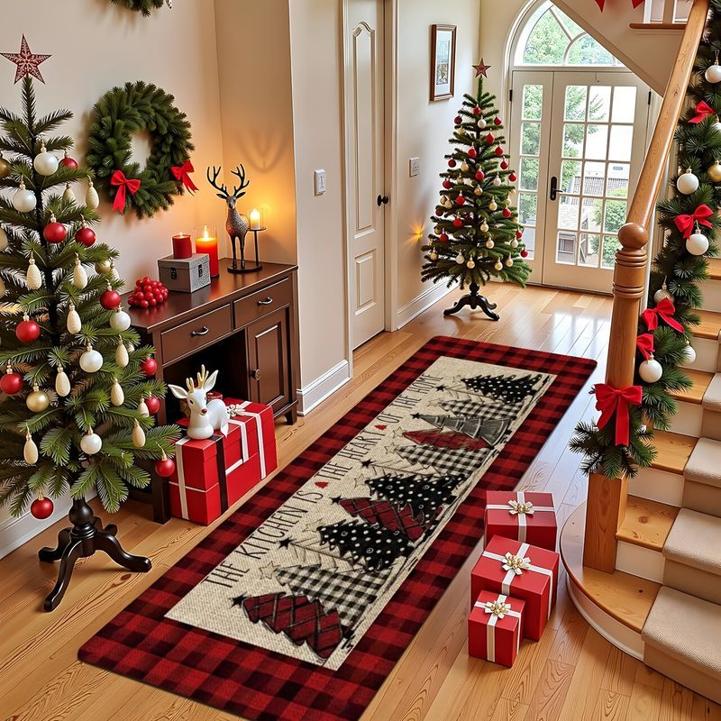 Plaid Christmas Tree Star Long - Commercial Kitchen Non Slip Flooring review and price