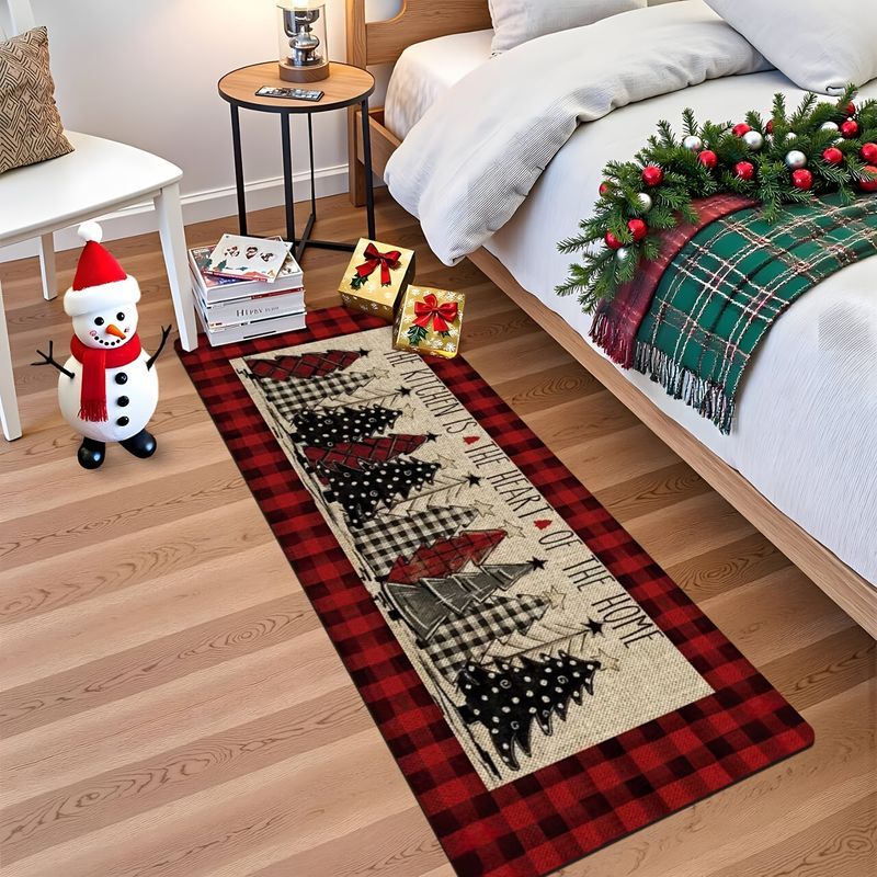 Plaid Christmas Tree Star Long - Commercial Kitchen Non Slip Flooring review and price